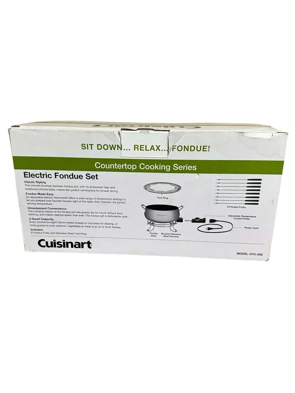 Cuisinart CFO-3SS Countertop Cooking Series Electric Fondue Set SKU K351